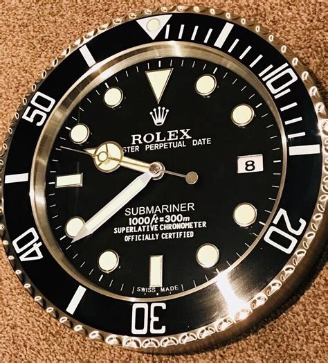 rolex submarine clock